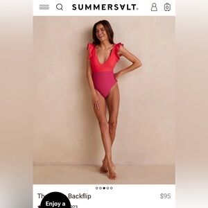 Summersalt The Ruffle Backflip One Piece Swimsuit